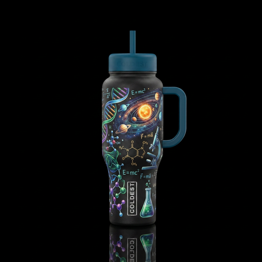 science! water bottle design
