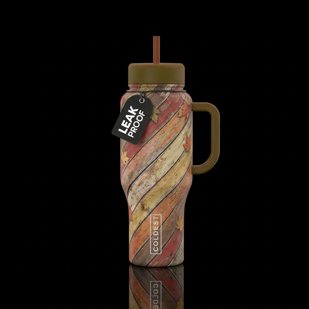 Fall Barn party water bottle design