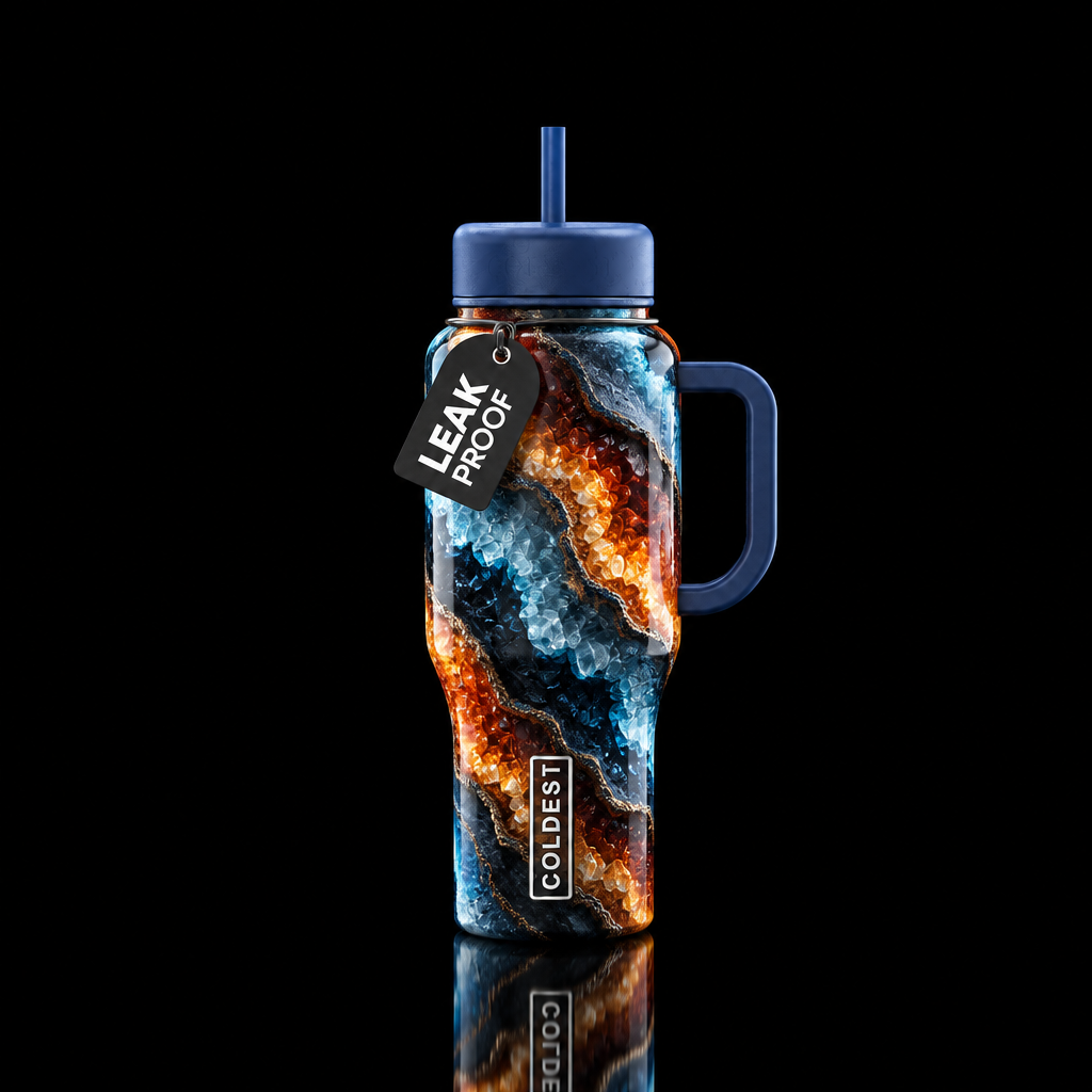 Fire and Ice 2 water bottle design