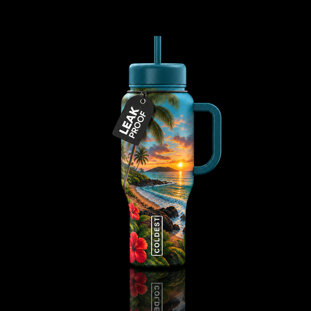 Island Life water bottle design