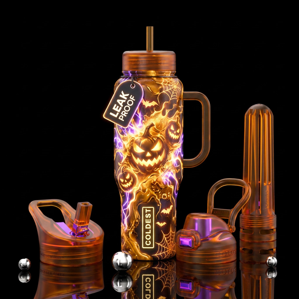 honey, halloween, glowie, electric, explosive water bottle design
