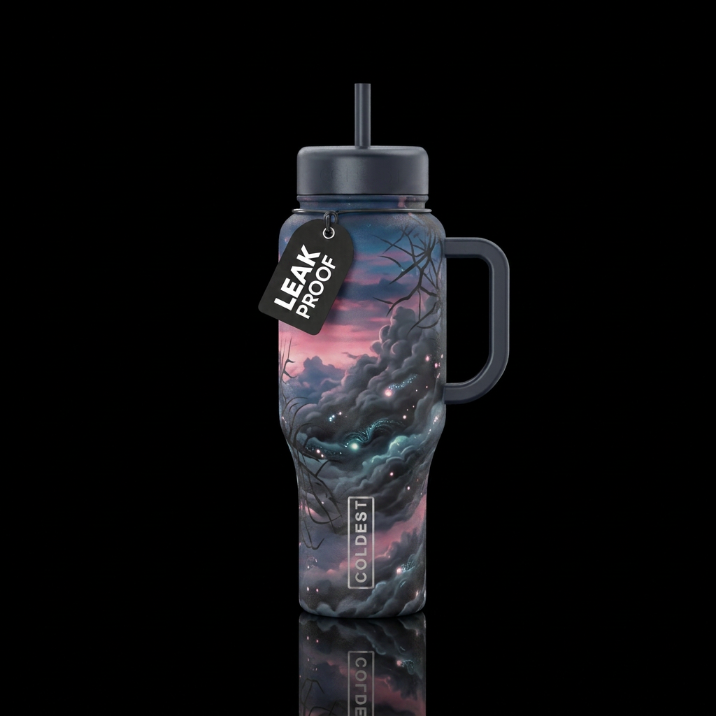 twilight, cloud, glowie, charcoal, scary water bottle design