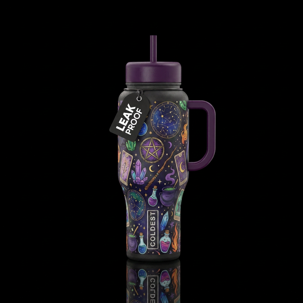 A little witchy water bottle design