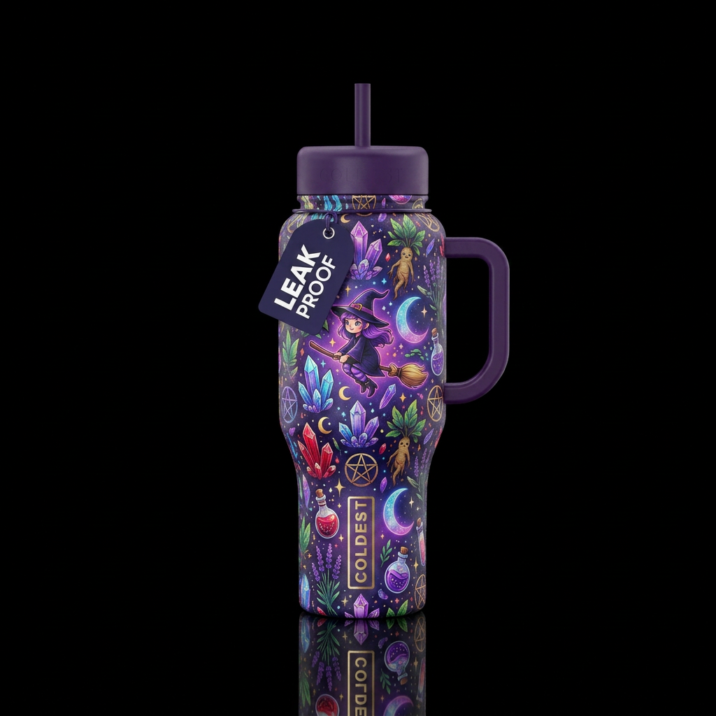 A little witchy water bottle design