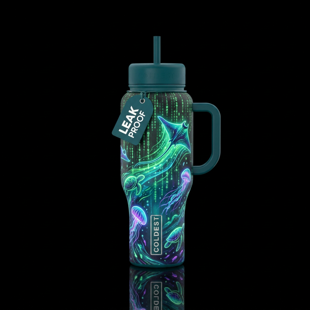 matrix, swimming, magical water bottle design
