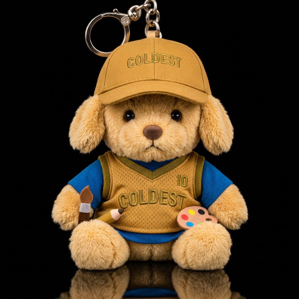 Arty the Pup water bottle design