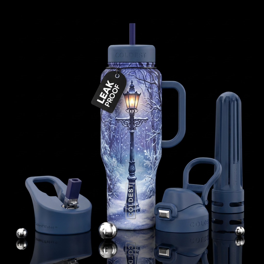 Narnia lampost water bottle design