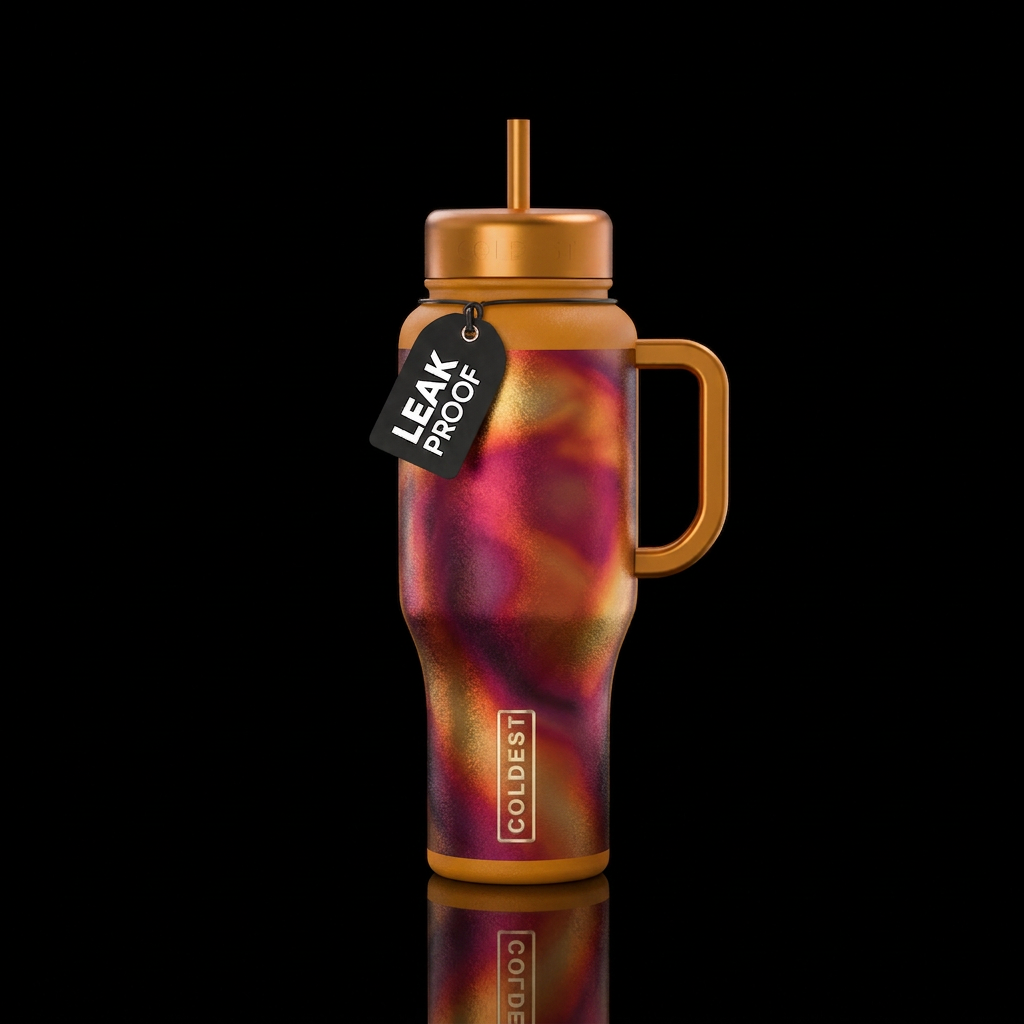 Glowie Sunset water bottle design