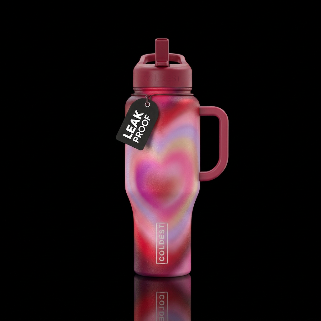 Valentine Aura water bottle design