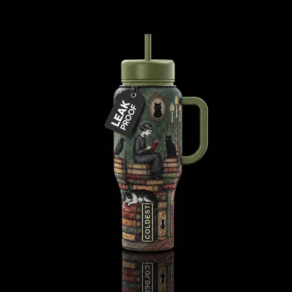 Edward Gorey Style water bottle design