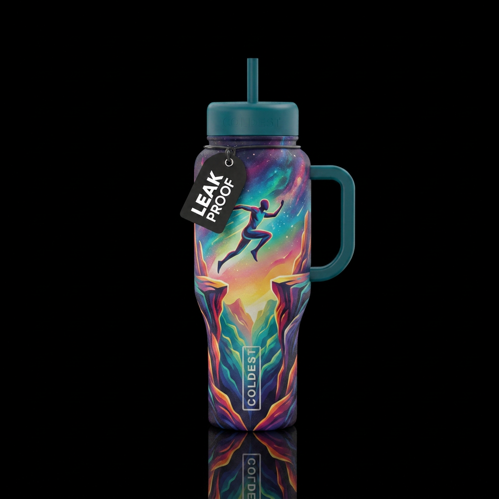 Leap of faith water bottle design