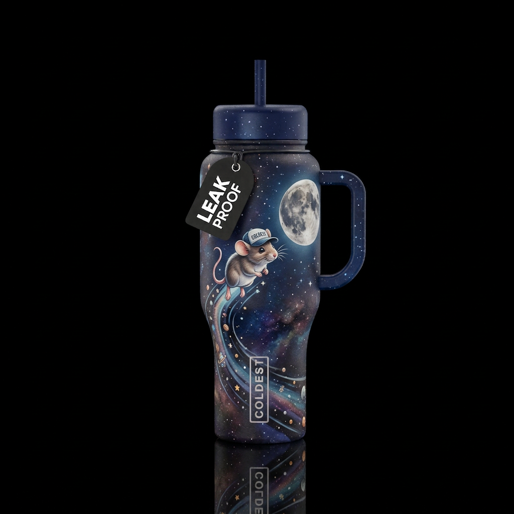 Rocket mouse water bottle design