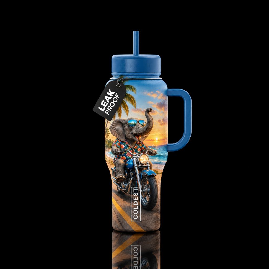 beachside vibes water bottle design