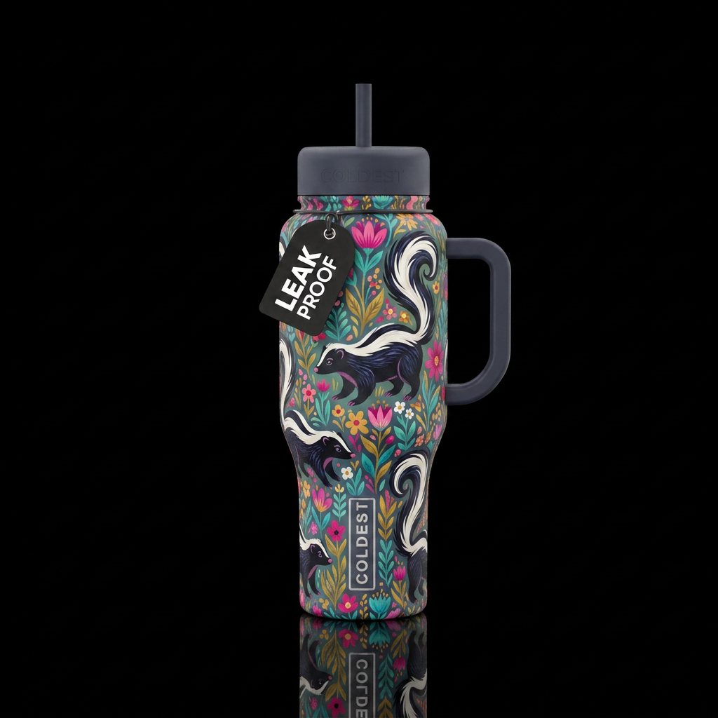 Skunk water bottle design
