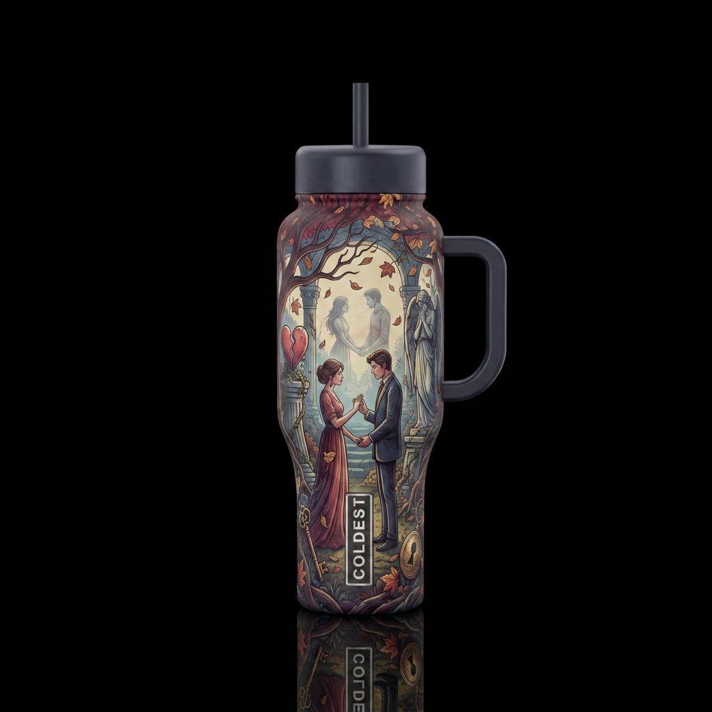 Lost love water bottle design