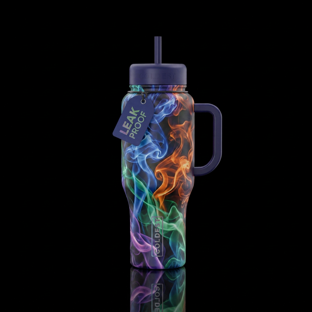 Liquid smoke water bottle design