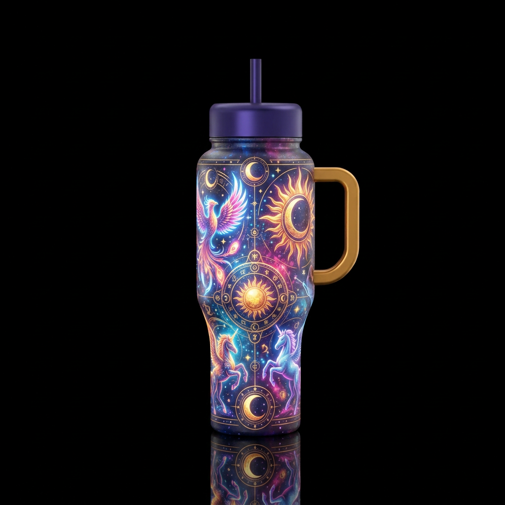 Solstice Celebration water bottle design