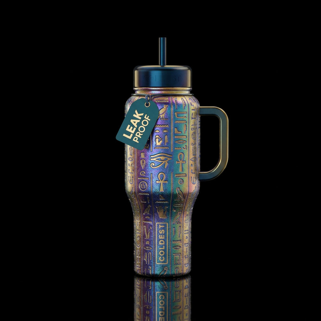Egypitian Nights water bottle design