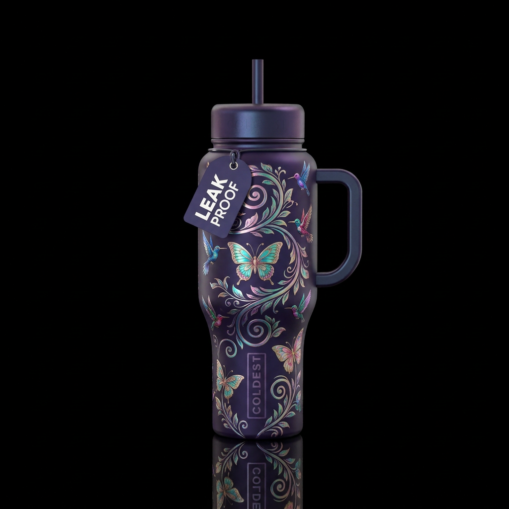 Purple Delight water bottle design