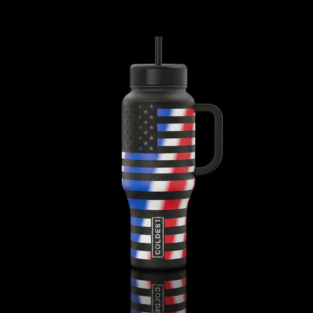 American Pride water bottle design