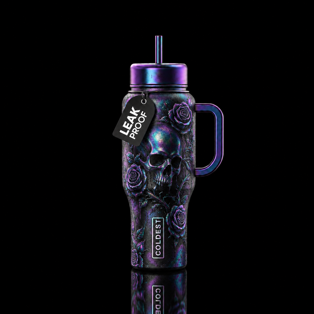 Gothic Nights water bottle design