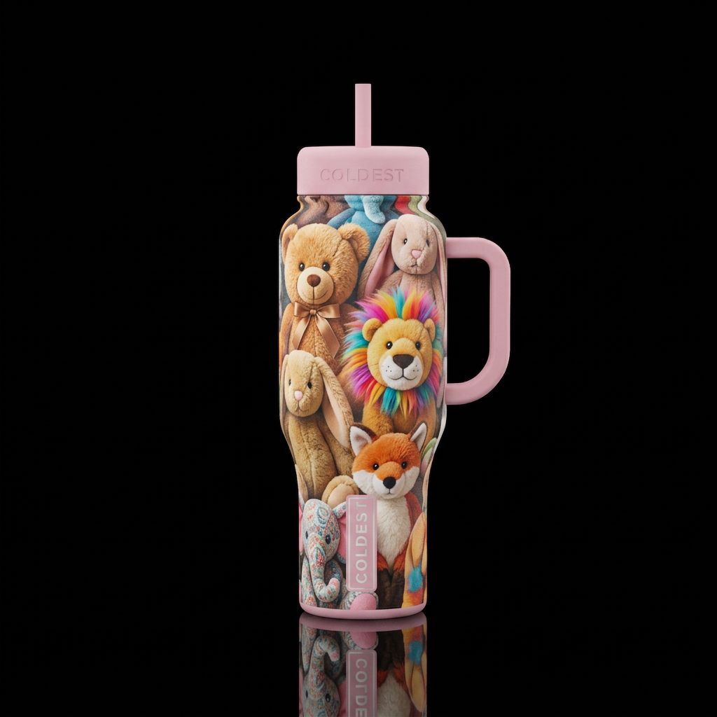 Stuffed animal water bottle design