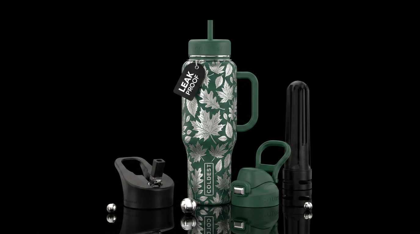 Moonlight Autumn water bottle design