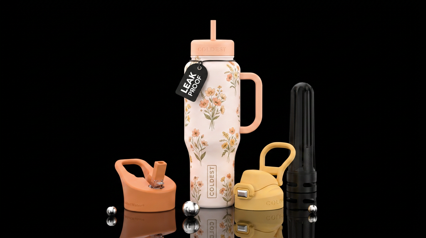 Delicate Bloom water bottle design