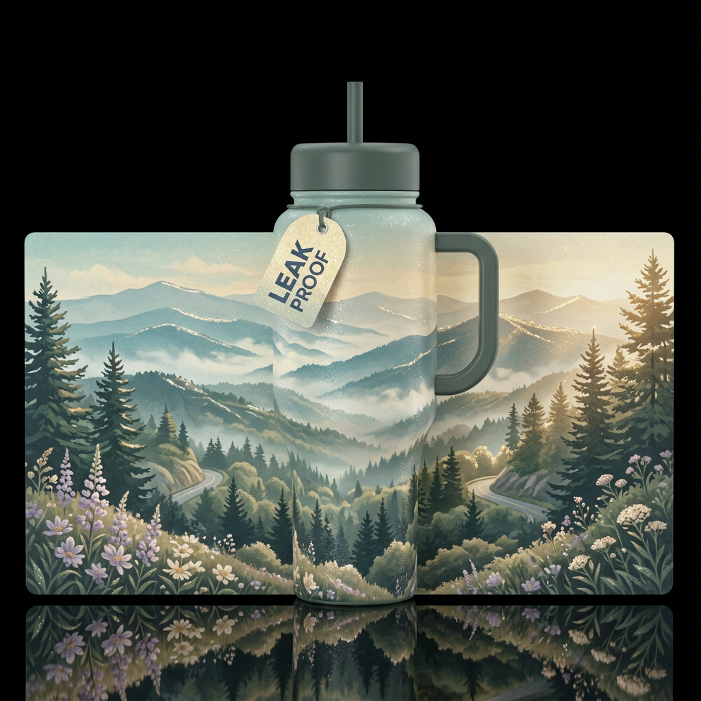 Getaway water bottle design