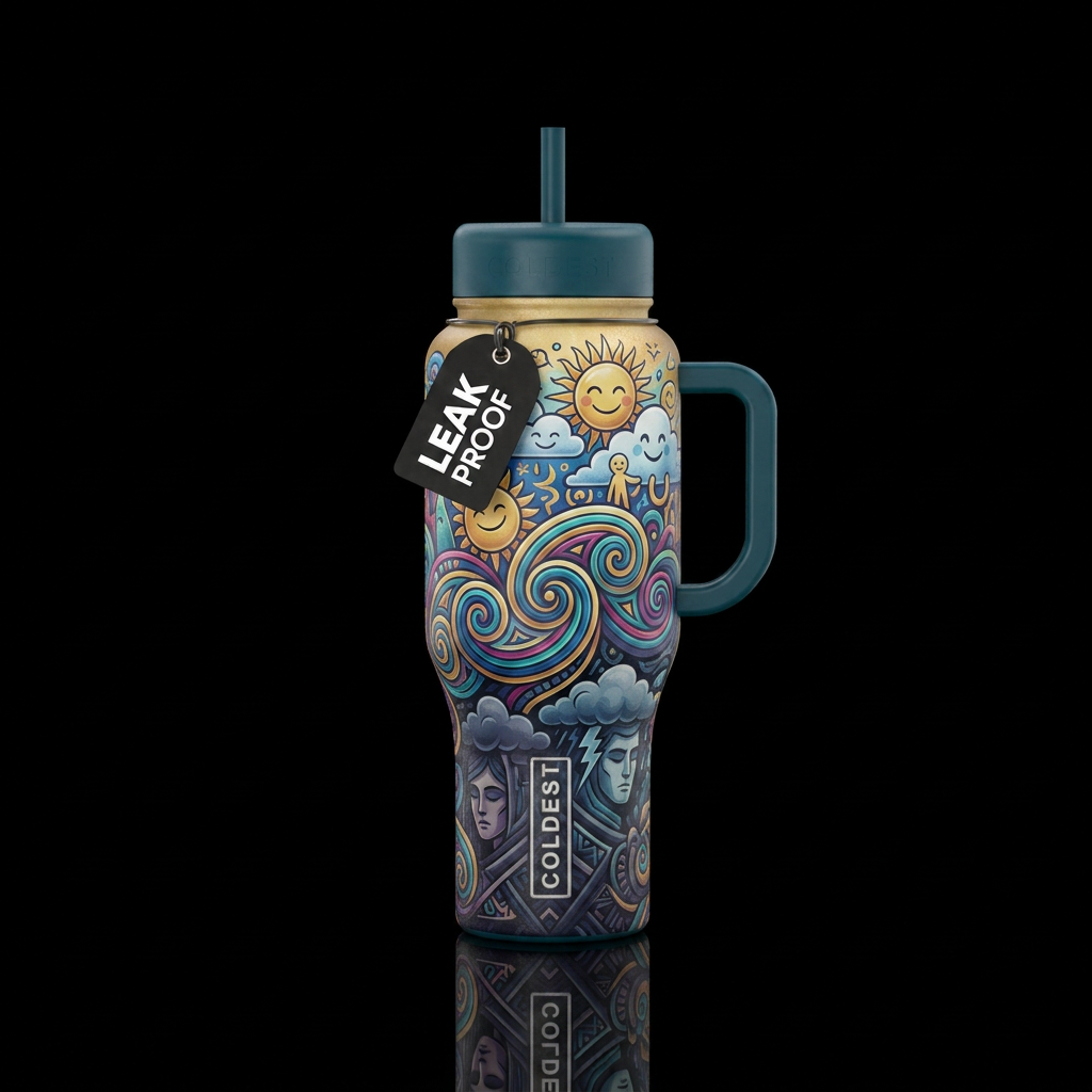 Feelings water bottle design