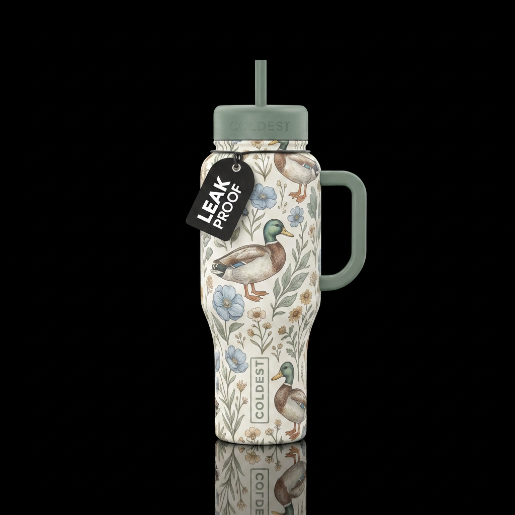 Duck Trails water bottle design