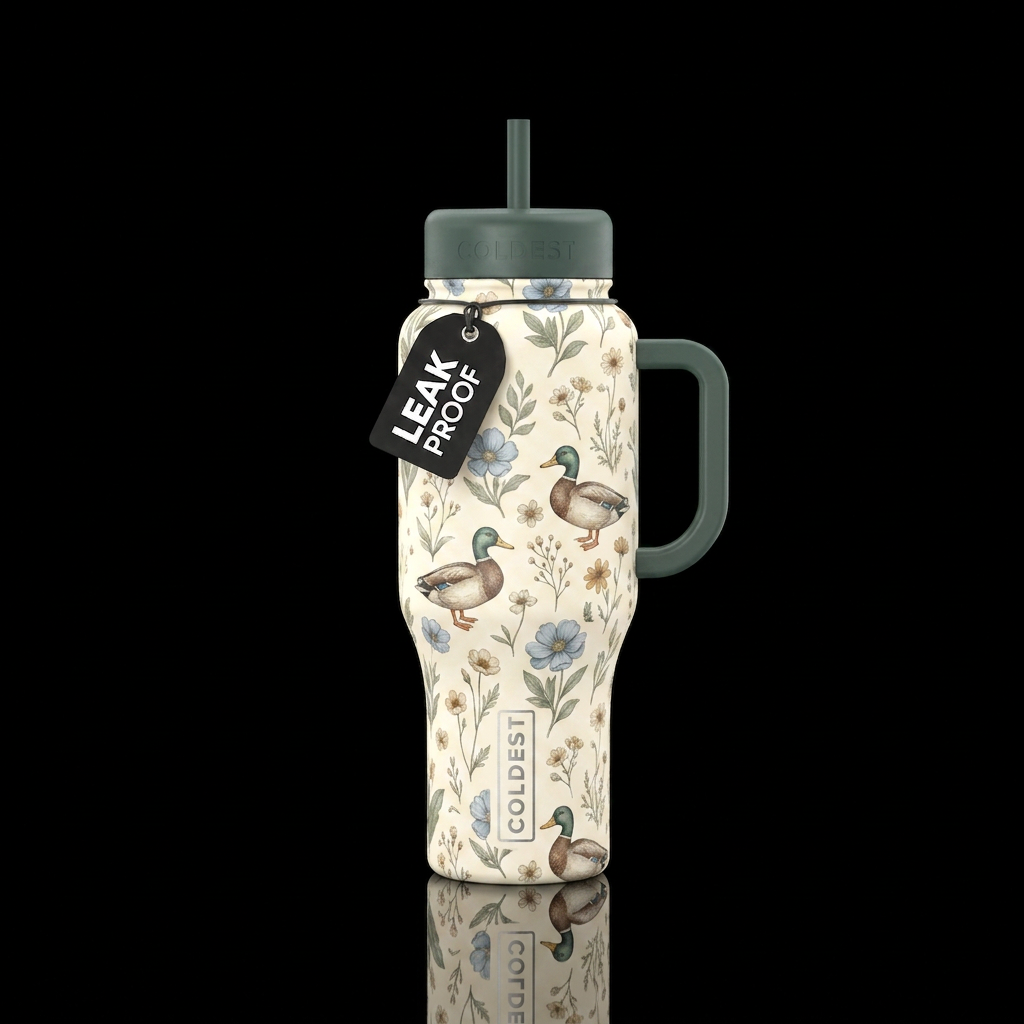 It's Quakers water bottle design