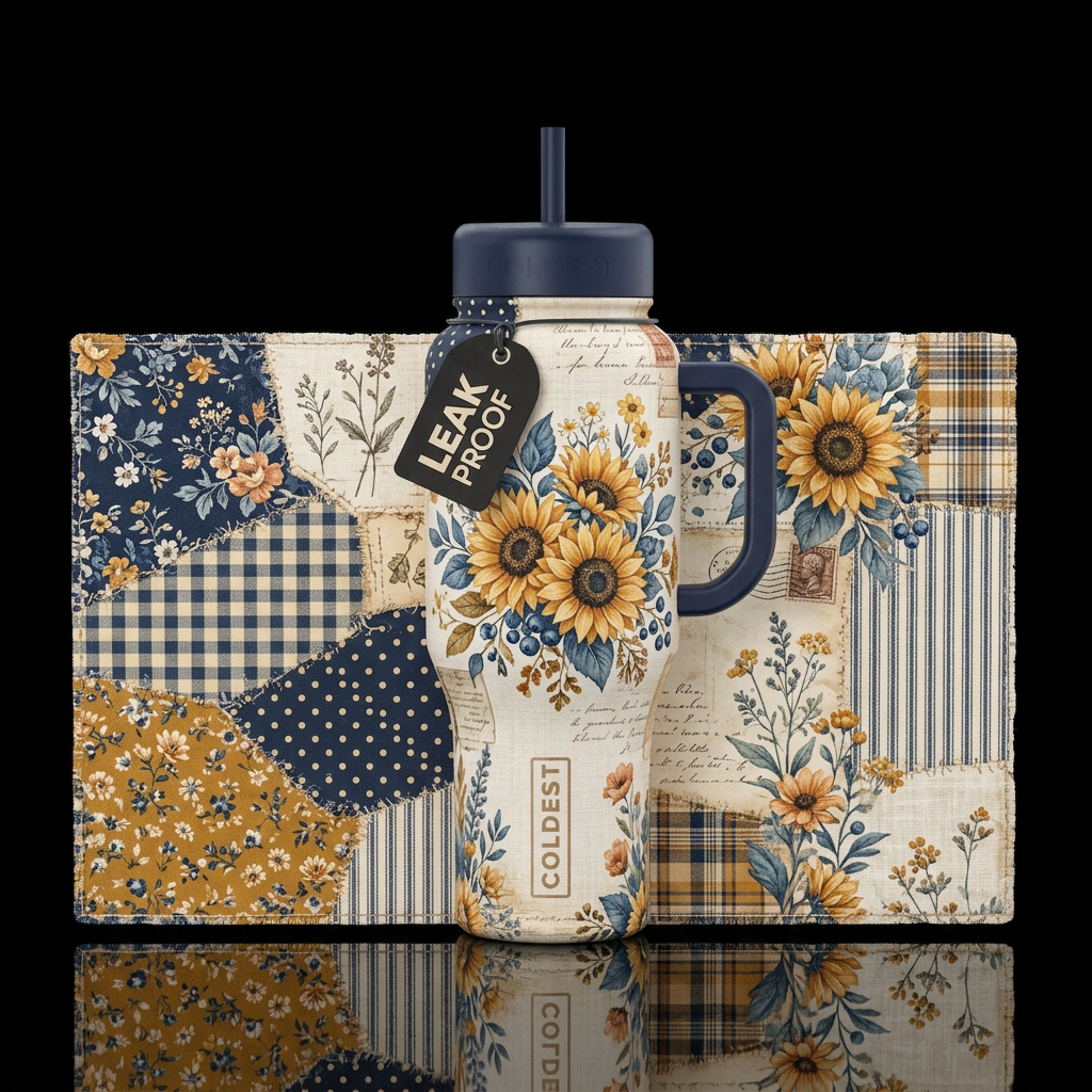 Autumn Flare water bottle design