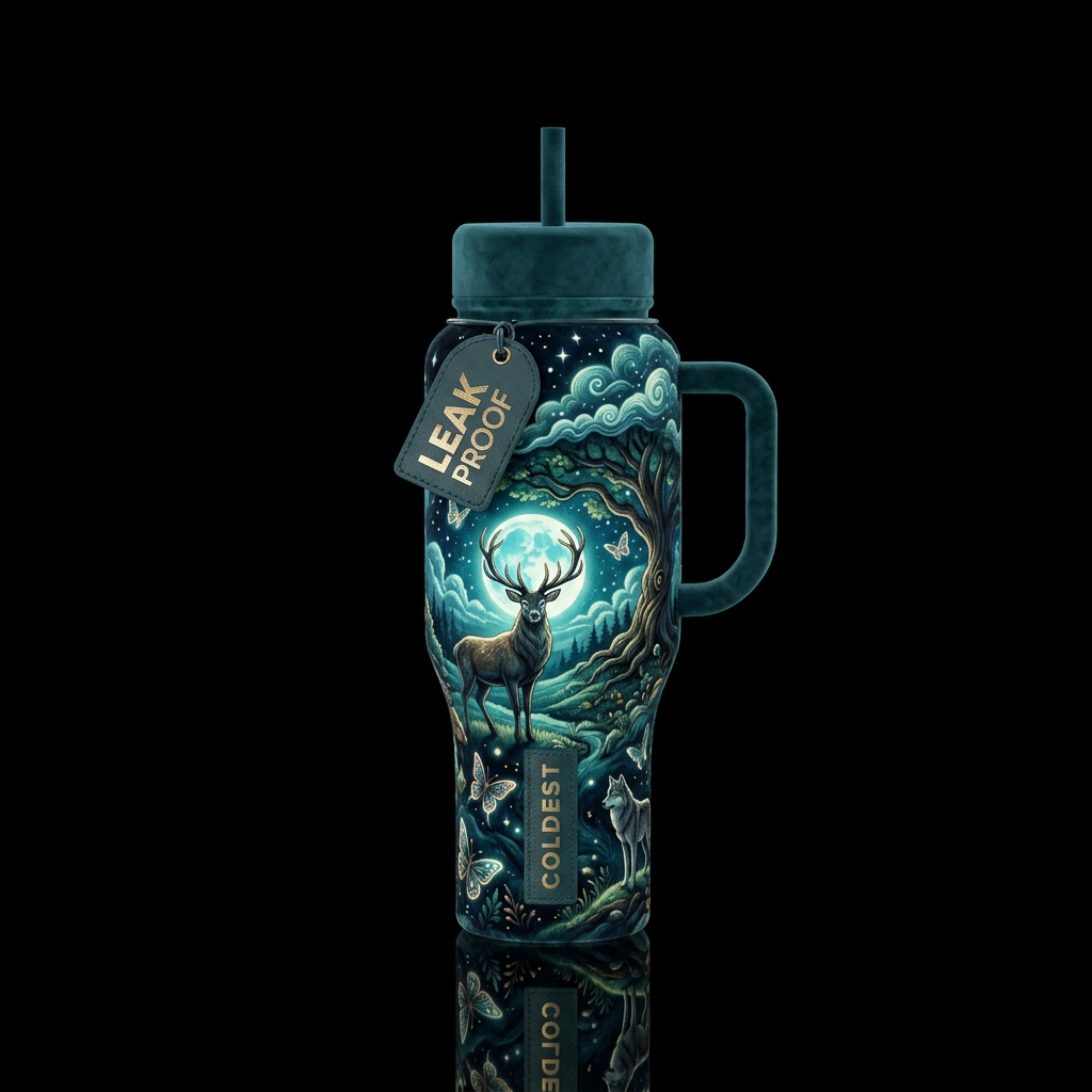 Glowie Forest water bottle design