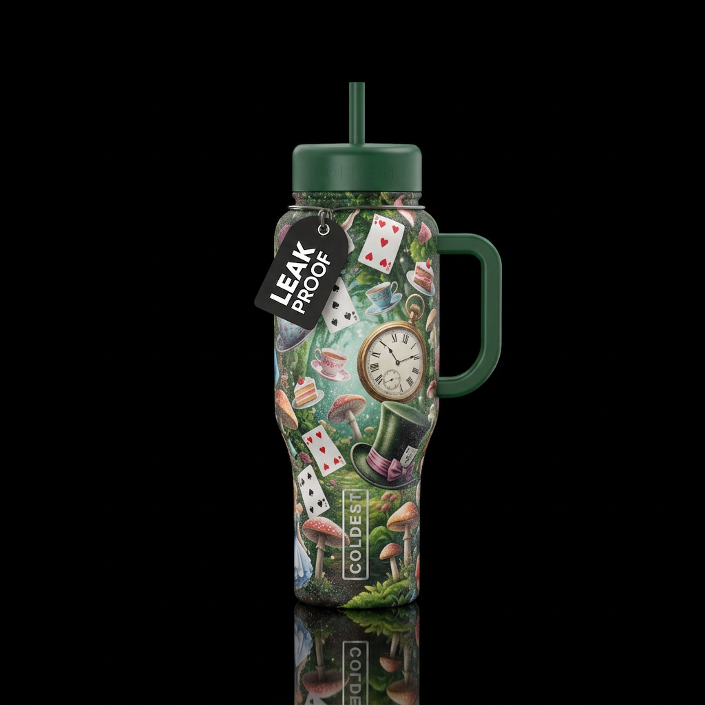 I'm Late! water bottle design