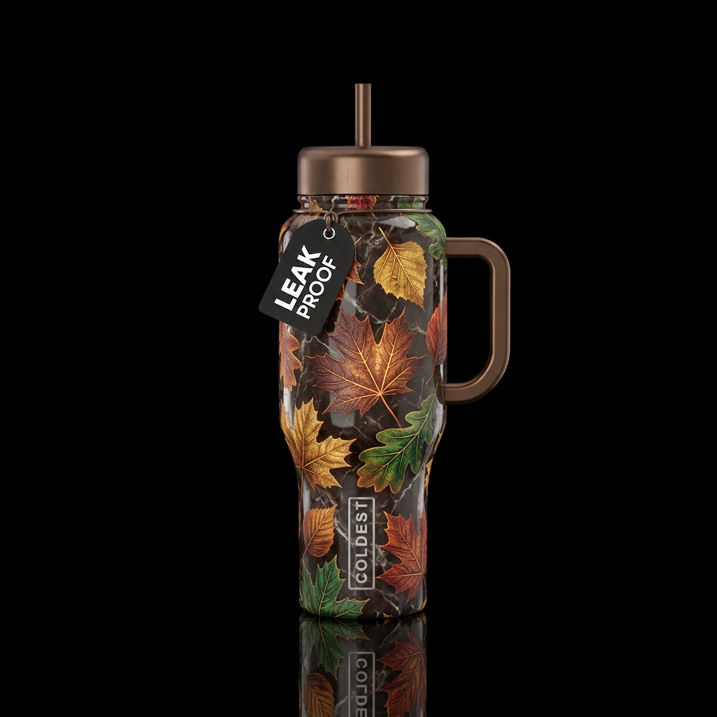 Autumn Frost water bottle design
