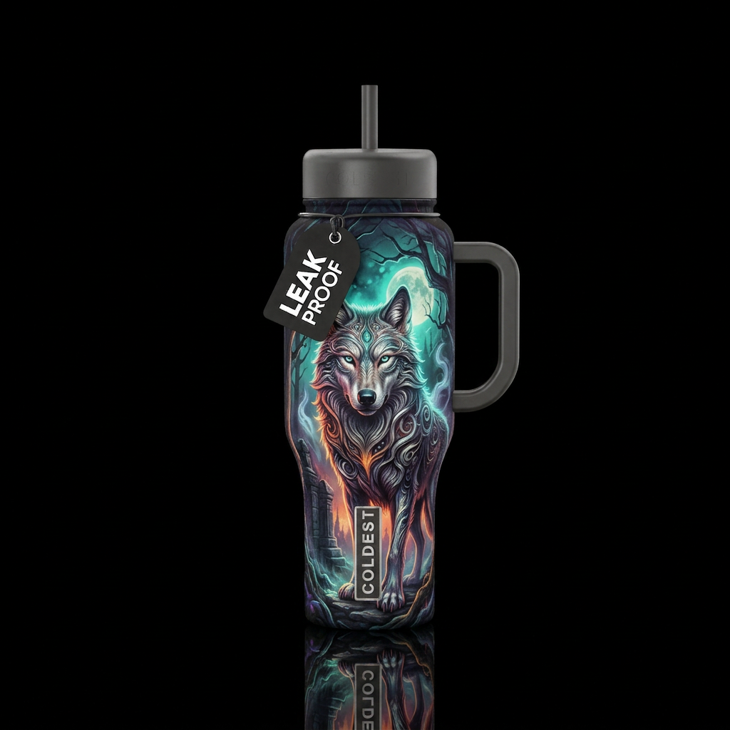 Cryptic Magic water bottle design