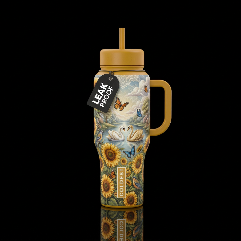Swan Lake water bottle design