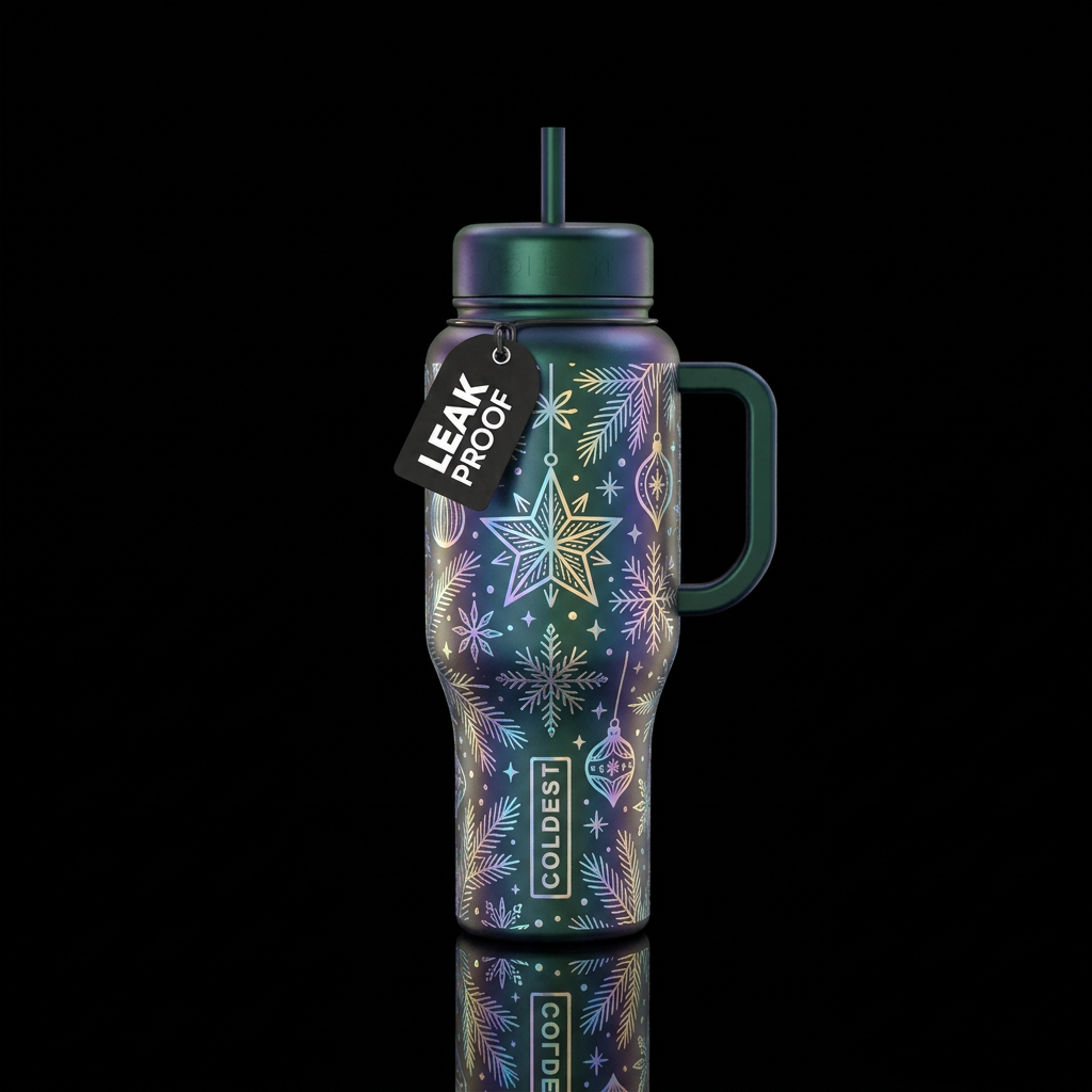 Moonlight It's beginning to look a lot like Christmas water bottle design