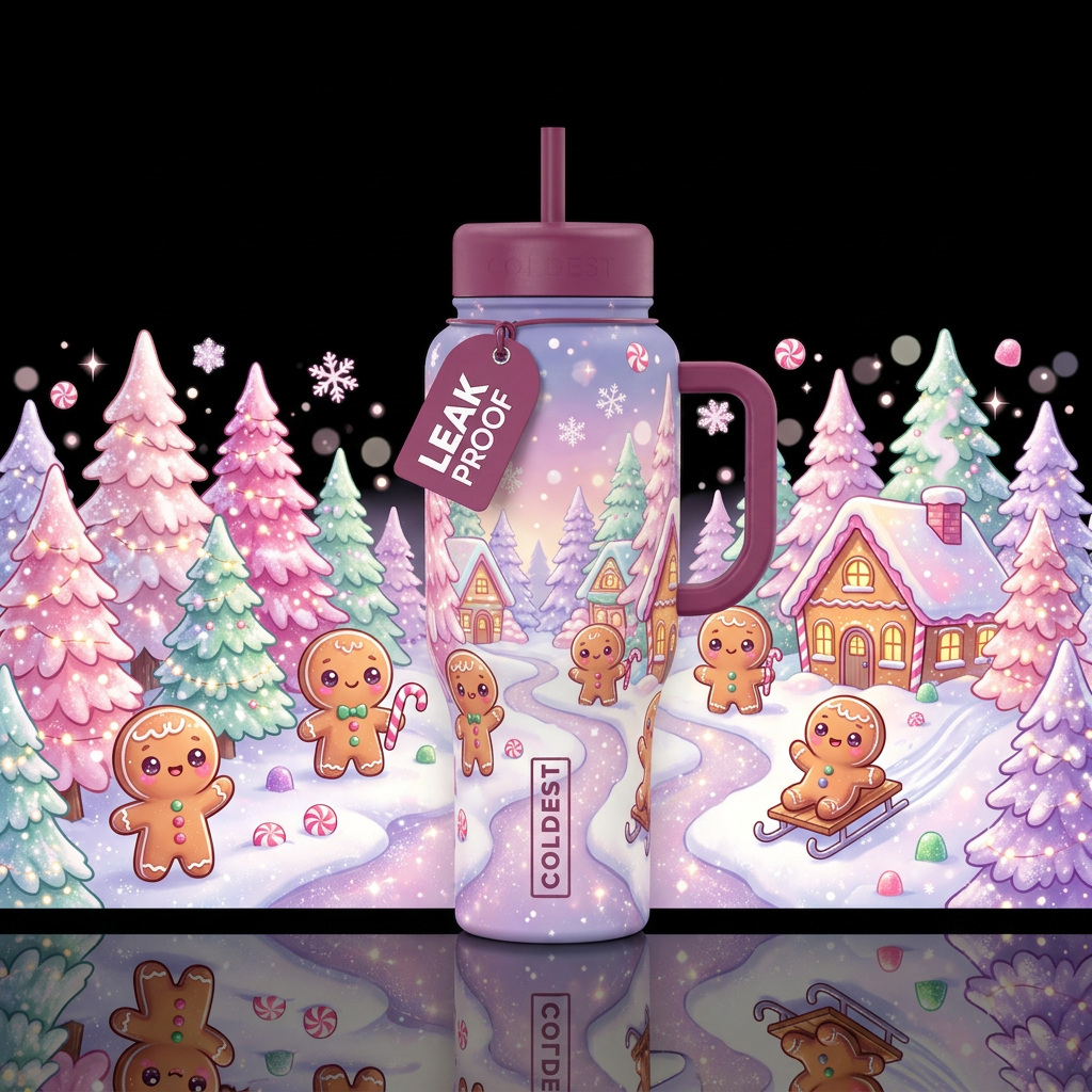 Snow Day water bottle design