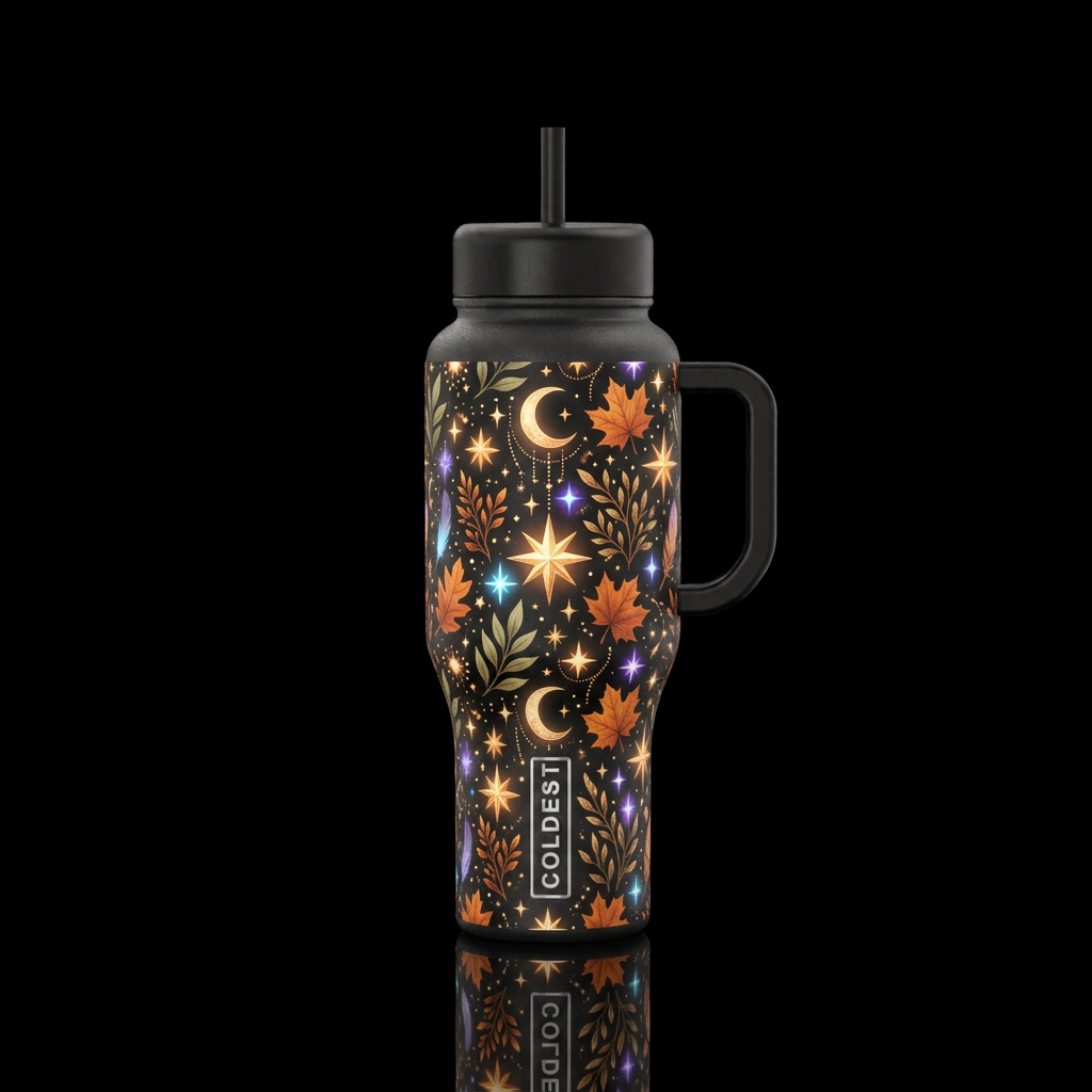 An Autumn Night water bottle design