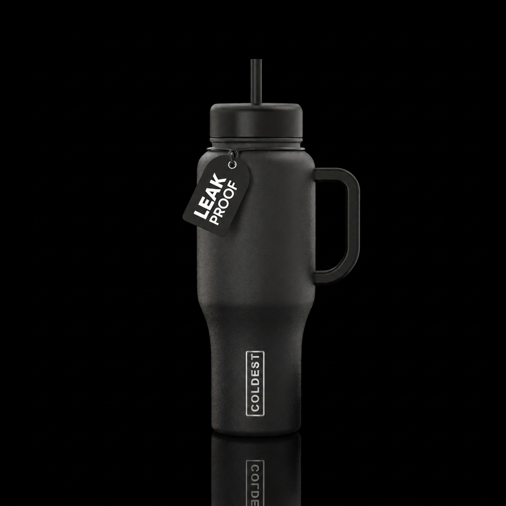 Titanium water bottle design