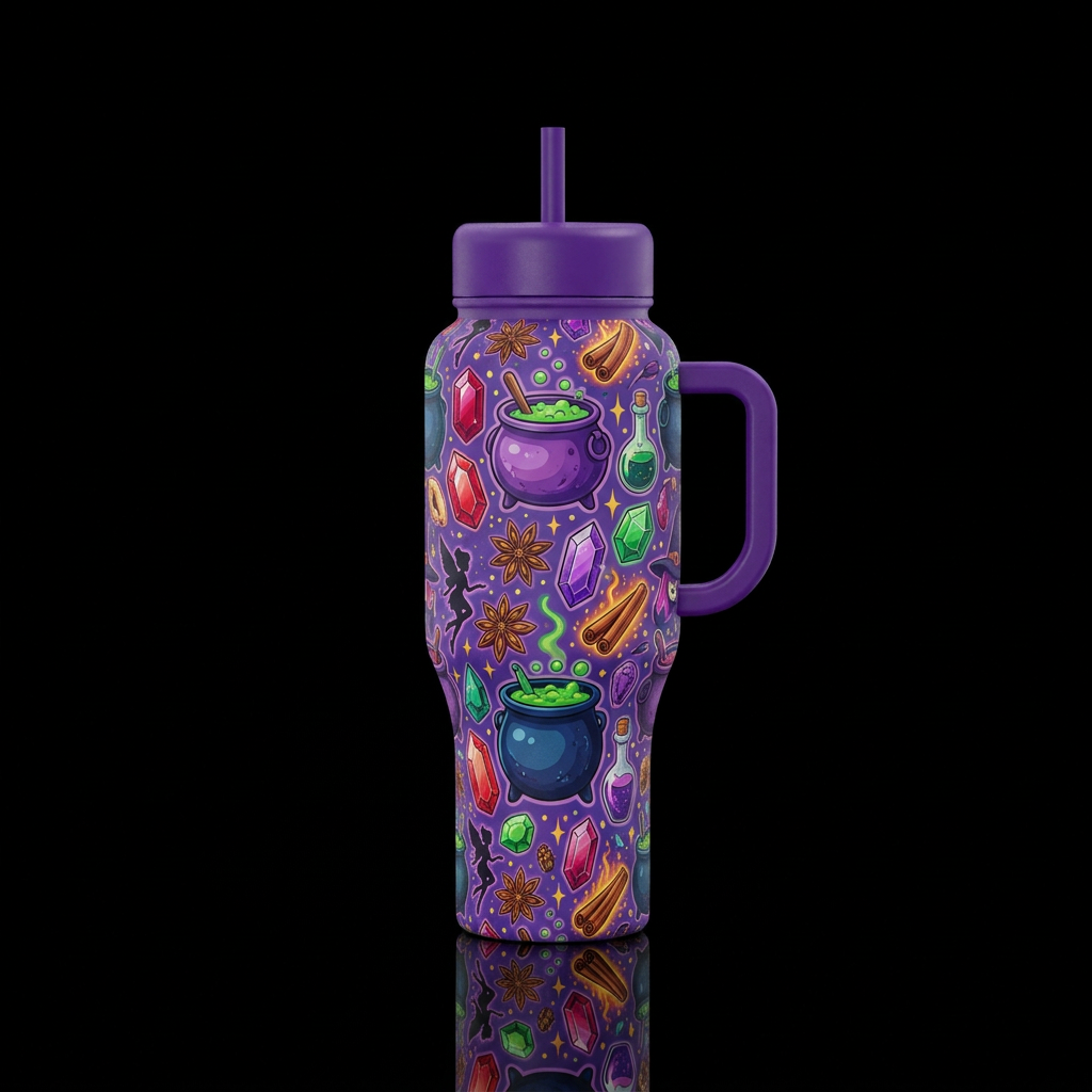 I put a spell on you. water bottle design