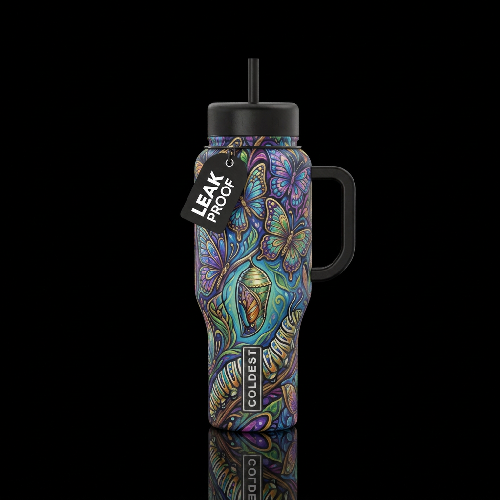 Becoming myself water bottle design