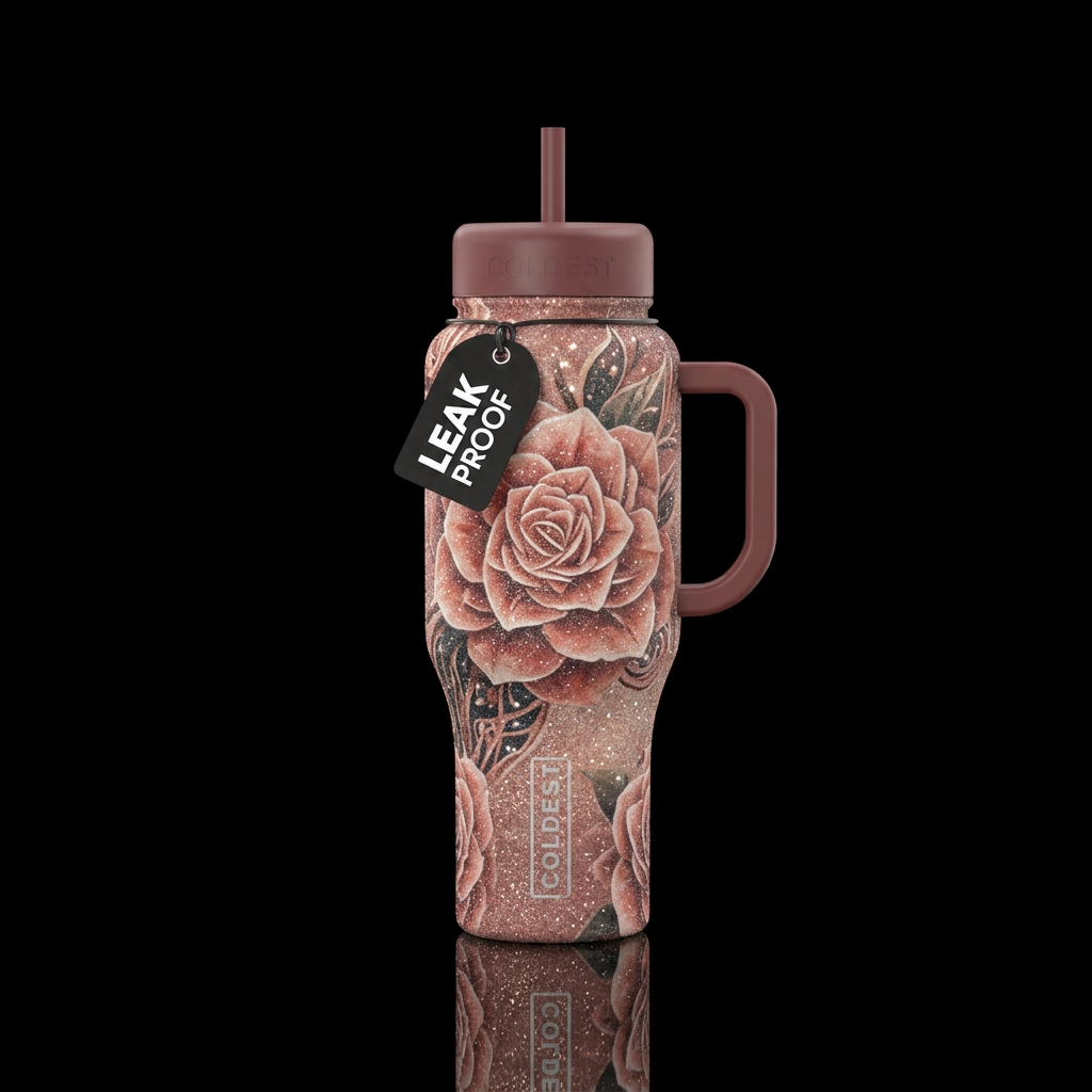 Desert Rose water bottle design