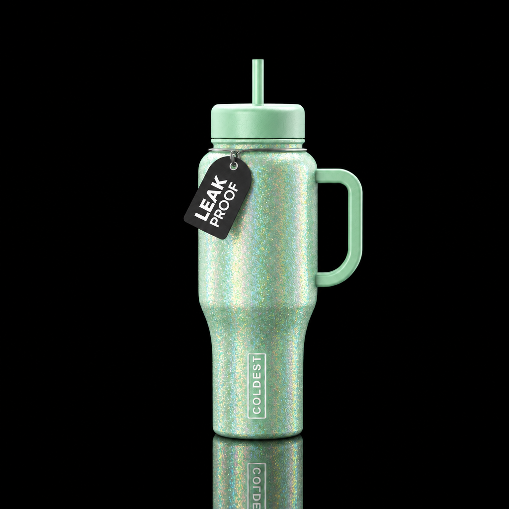 Mystic mint water bottle design