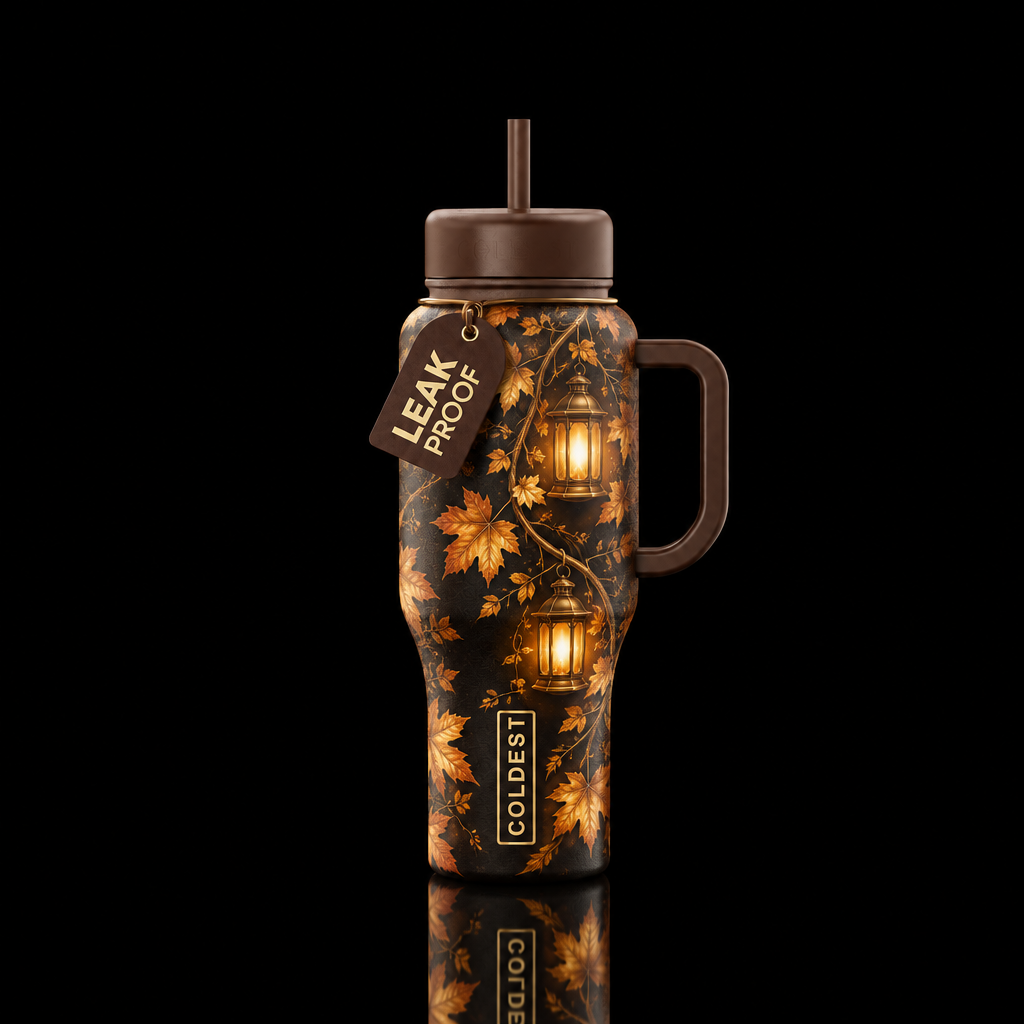 Autumn's Eve water bottle design