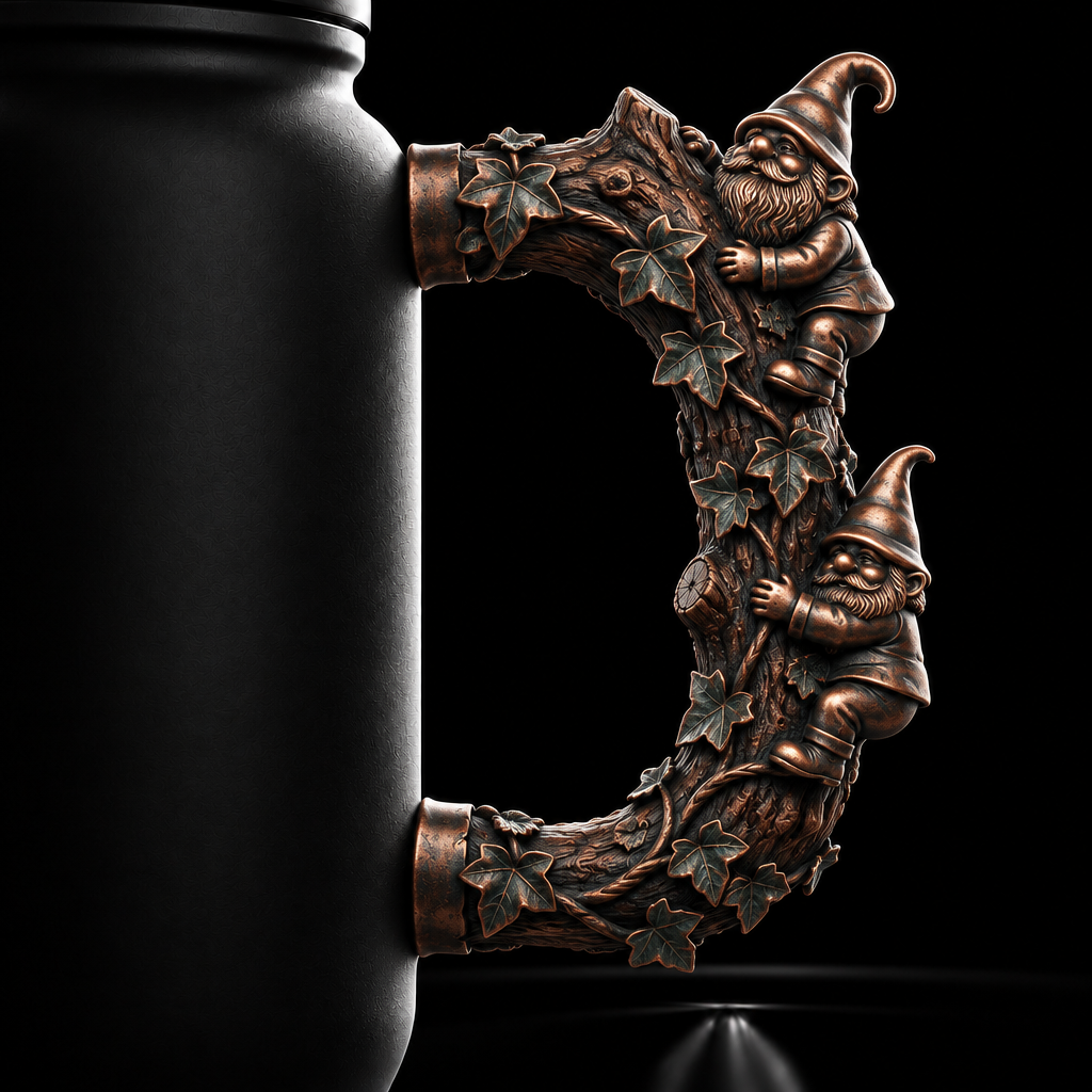 Gnome place I'd rather be #2 water bottle design