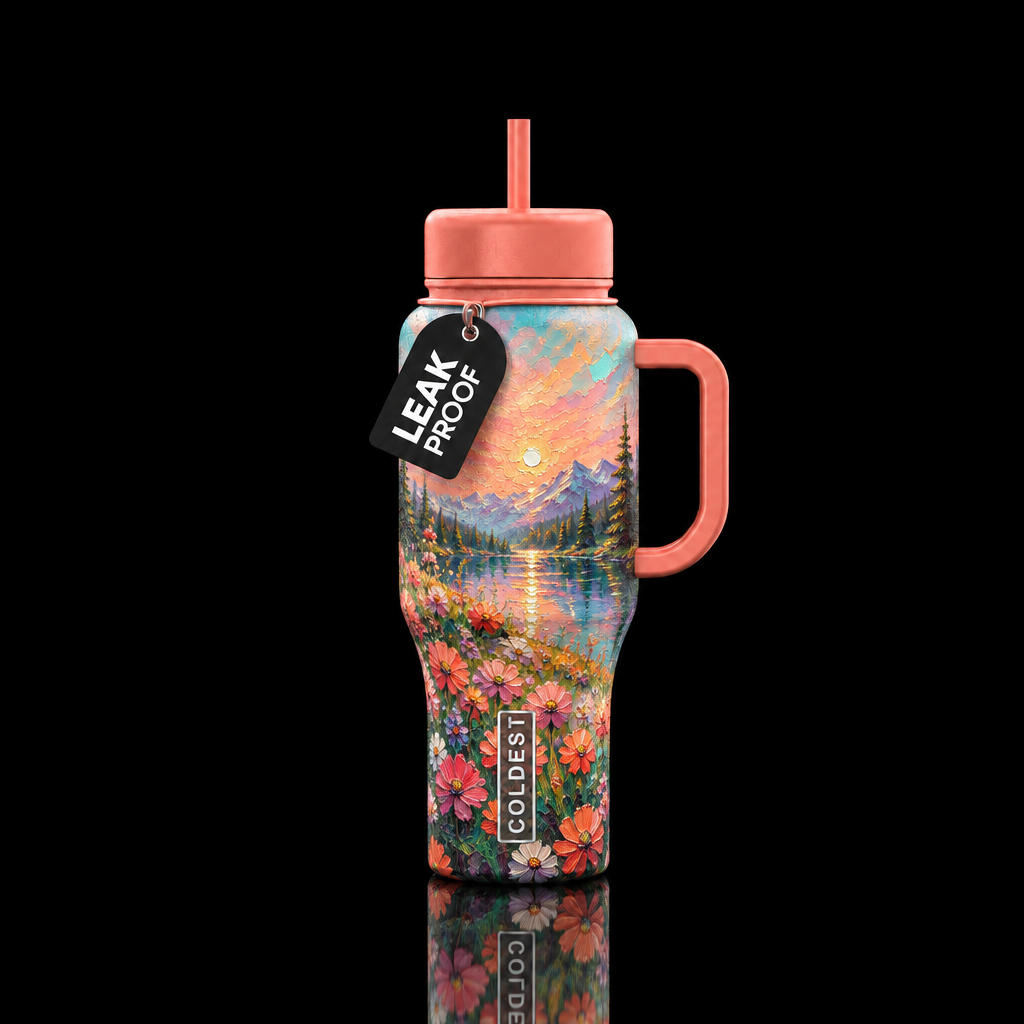 Spring Escape water bottle design