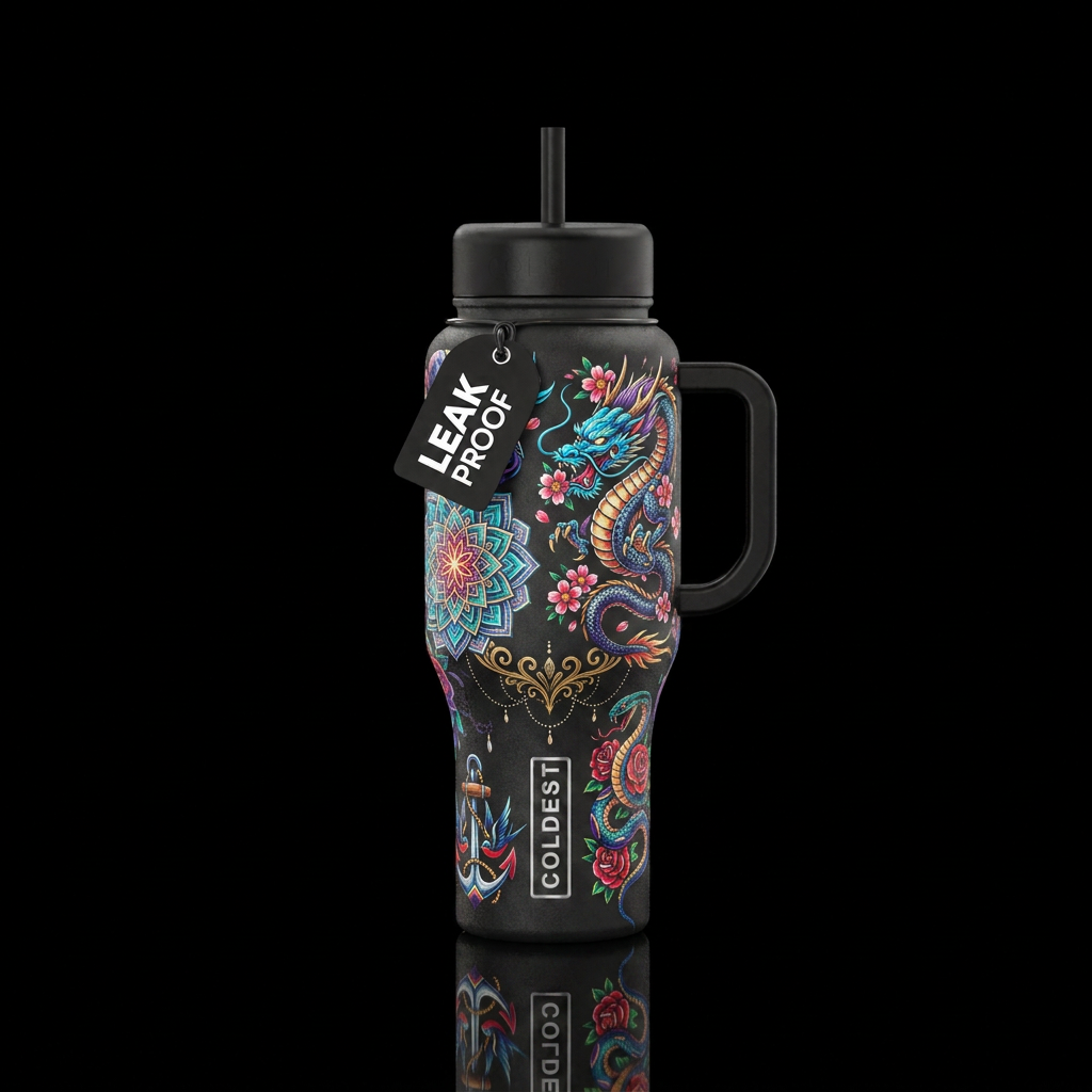 Best tattoos created water bottle design